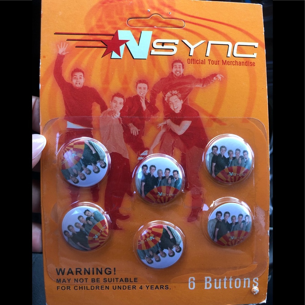 Vintage *NSYNC Tour Merchandise - 6 Buttons